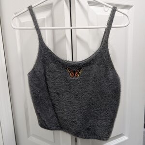 Hollister Fuzzy Crop Top